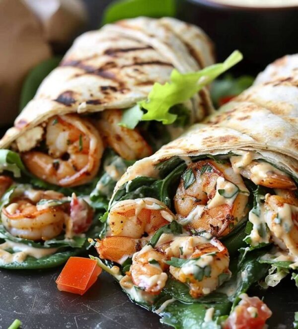 Shrimp Wrap with Fries